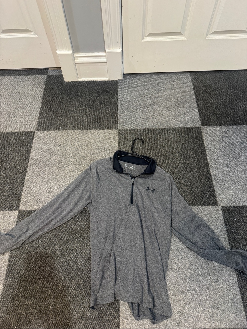 Under Armour Men's Heather Gray Quarter-Zip Performance Pullover